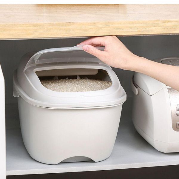 storage bottles & jars reusable 10kg large capacity rice airtight holder grain flour container with flip lid box sealed kitchen
storage bottles & jars reusable 10kg large capacity rice airtight holder grain flour container with flip lid box sealed kitchen