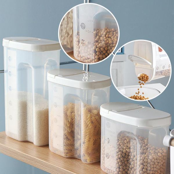 transparent plastic sealed jar grain nut storage container organizer with scale kitchen household rice boxes bottles & jars
transparent plastic sealed jar grain nut storage container organizer with scale kitchen household rice boxes bottles & jars