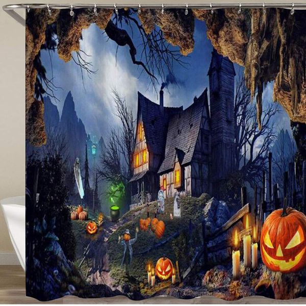 shower curtain,halloween ghost garden pumpkin lantern,polyester fabric waterproof bath curtains hooks included - 72 x 72 inches
shower curtain,halloween ghost garden pumpkin lantern,polyester fabric waterproof bath curtains hooks included - 72 x 72 inches