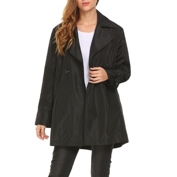 women's trench coats women outwear double breasted solid casual office with pockets outdoor buttons lapel, Tan;black
women's trench coats women outwear double breasted solid casual office with pockets outdoor buttons lapel, Tan;black