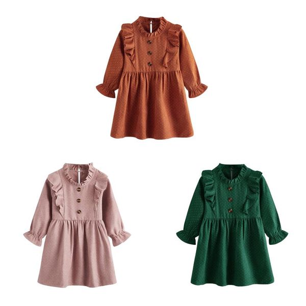 girl's dresses autumn solid kids girls dress ruffles long sleeve polka dot printed a-line spring clothes, Red;yellow
girl's dresses autumn solid kids girls dress ruffles long sleeve polka dot printed a-line spring clothes, Red;yellow