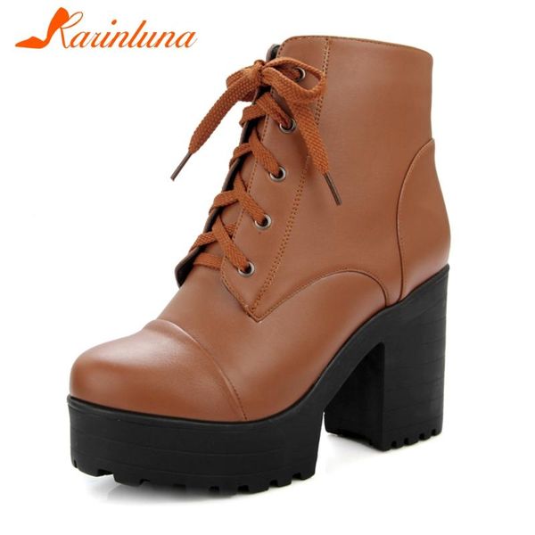 boots karin big size 33-43 female autumn casual daily platform thick high heels shoelace women ankle shoes, Black
boots karin big size 33-43 female autumn casual daily platform thick high heels shoelace women ankle shoes, Black