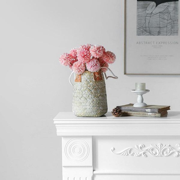 flower basket storage bag pastoral wind seaweed weaving binaural handicraft home decoration ornaments hand-woven boxes & bins
flower basket storage bag pastoral wind seaweed weaving binaural handicraft home decoration ornaments hand-woven boxes & bins