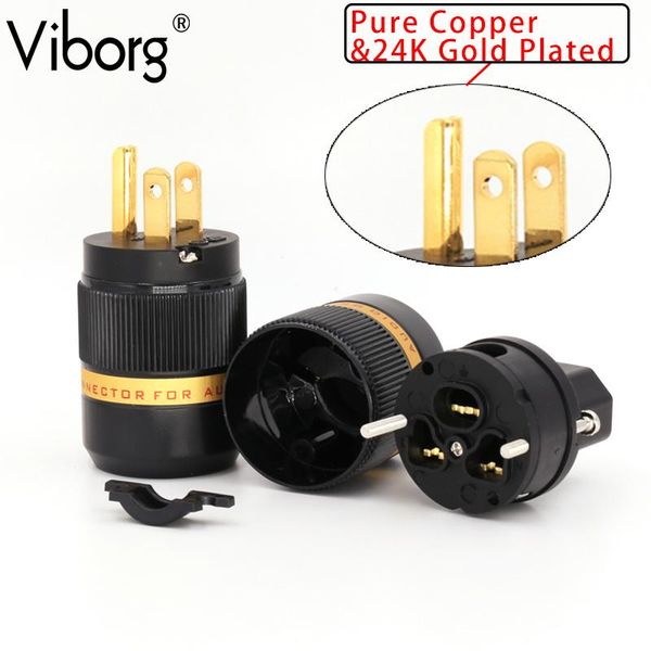 smart power plugs viborg vm501g+vf501g pure red copper 99.99% 4u gold plated us plug
smart power plugs viborg vm501g+vf501g pure red copper 99.99% 4u gold plated us plug
