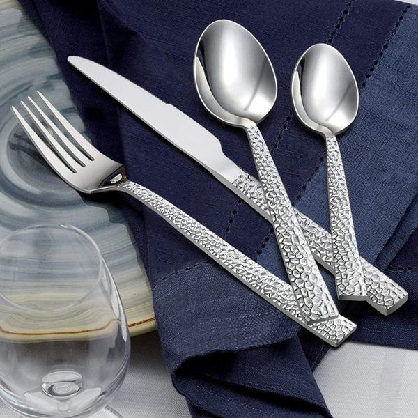 pieces knife fork spoon cutlery set,stainless steel hammered flatware for home/office/party/camping,silver dinnerware sets
pieces knife fork spoon cutlery set,stainless steel hammered flatware for home/office/party/camping,silver dinnerware sets