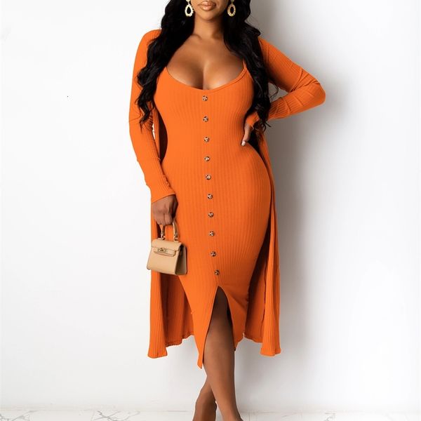 solid two piece women sets spaghetti strap ny single breasted split knee length long sleeve mid calf coat outfits for autumn, White;black
solid two piece women sets spaghetti strap ny single breasted split knee length long sleeve mid calf coat outfits for autumn, White;black