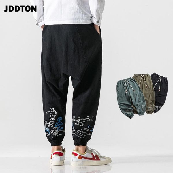 autumn men's cotton linen pants casual national embroidered pant hip hop fashion ankle length trousers streetwear je476, Black
autumn men's cotton linen pants casual national embroidered pant hip hop fashion ankle length trousers streetwear je476, Black