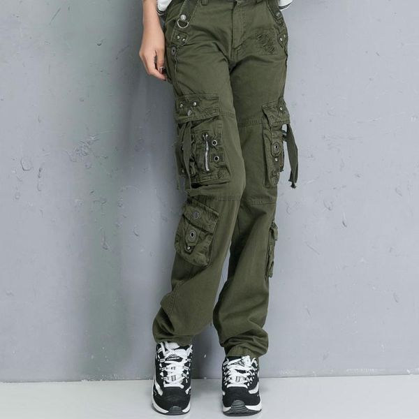 women's pants & capris women army high waist loose multi-pocket pant military camouflage versatile cotton trouser ladies street jogger, Black;white
women's pants & capris women army high waist loose multi-pocket pant military camouflage versatile cotton trouser ladies street jogger, Black;white