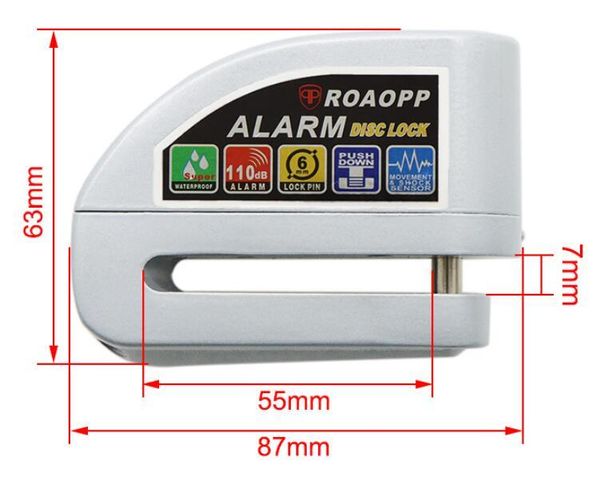 theft protection waterproof motorcycle alarm lock bike security anti-theft moto disc brake +bag+reminder rope
theft protection waterproof motorcycle alarm lock bike security anti-theft moto disc brake +bag+reminder rope