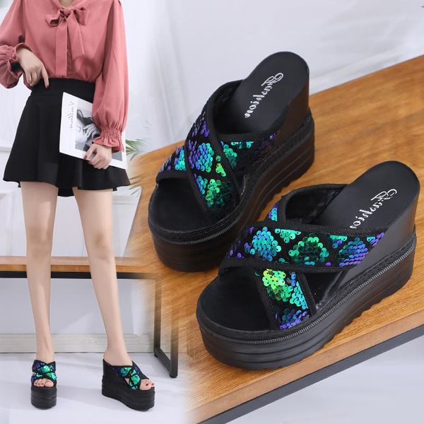 slippers casual shoes woman 2021 platform slipers women on a wedge heeled mules lady luxury flat summer soft heels girl, Black
slippers casual shoes woman 2021 platform slipers women on a wedge heeled mules lady luxury flat summer soft heels girl, Black