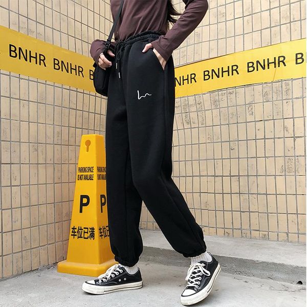 women's pants & capris autumn winter harajuku black women plus fleece jogging sports baggy sweatpants high waist loose trousers europea, Black;white
women's pants & capris autumn winter harajuku black women plus fleece jogging sports baggy sweatpants high waist loose trousers europea, Black;white
