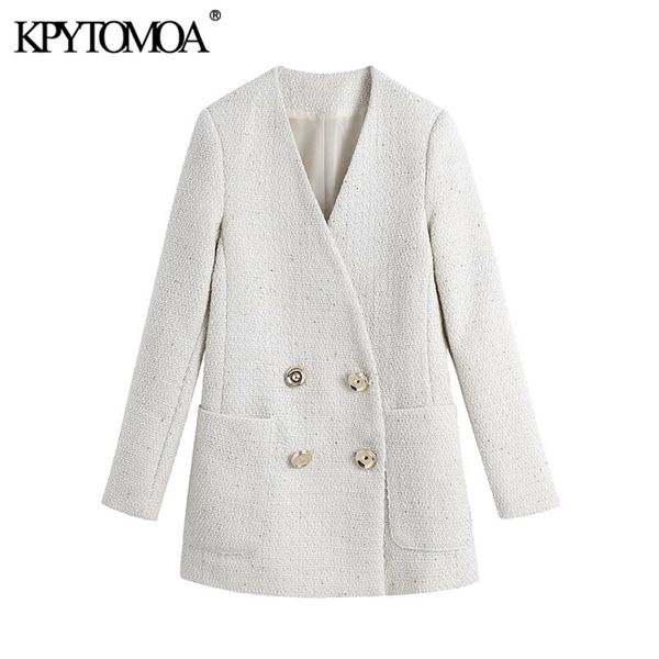 women fashion double breasted loose tweed jacket coat vintage long sleeve pockets female outerwear chic 210420, Black;brown
women fashion double breasted loose tweed jacket coat vintage long sleeve pockets female outerwear chic 210420, Black;brown