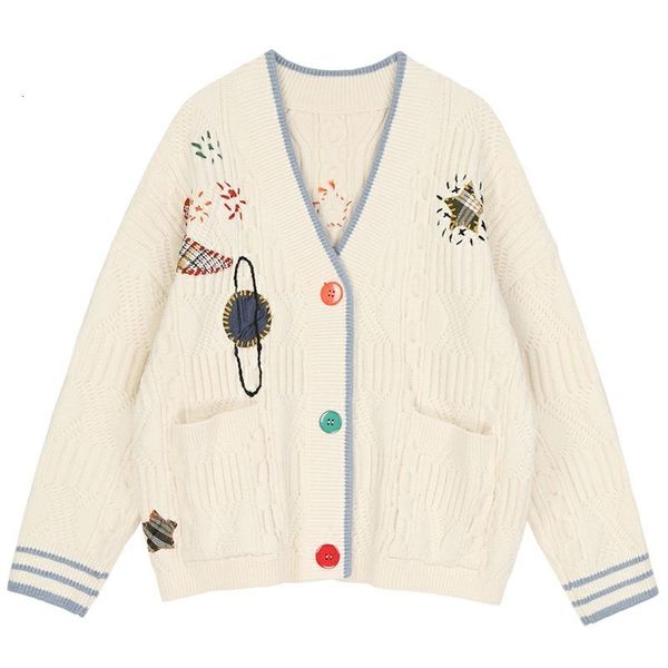 women's sweaters cardigan women buttons autumn winter embroidery stitching vintage knitted female long slevee woman dxvm, White;black
women's sweaters cardigan women buttons autumn winter embroidery stitching vintage knitted female long slevee woman dxvm, White;black