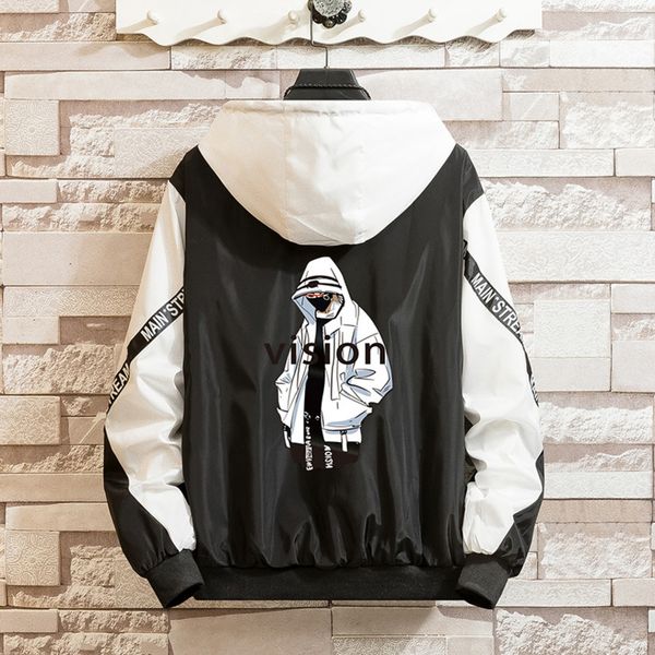 ko spring autumn new men et fashion printing casul streetwear hooded splice sports coats outwear s-5xl, Black;brown
ko spring autumn new men et fashion printing casul streetwear hooded splice sports coats outwear s-5xl, Black;brown