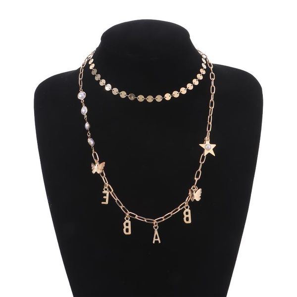 sequins choker asymmetrical butterfly imitation pearls star necklace for women babe pendant clavicle chain short necklaces, Silver
sequins choker asymmetrical butterfly imitation pearls star necklace for women babe pendant clavicle chain short necklaces, Silver