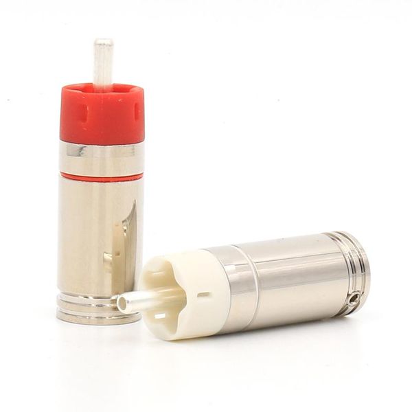 smart power plugs 4pcs bulletplug silver plated tellurium copper rca connectors for audio interconnect cable
smart power plugs 4pcs bulletplug silver plated tellurium copper rca connectors for audio interconnect cable