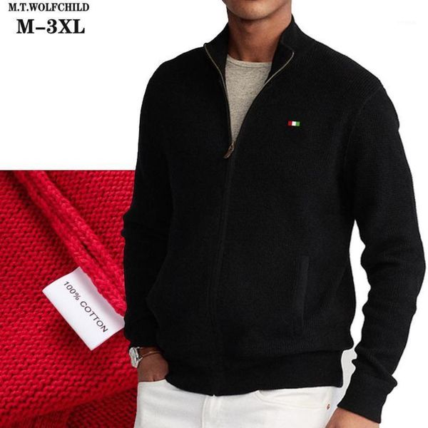 men's sweaters 100% cotton high-collar mens zipper long sleeve coats fashion thick knitted outerwear1 ku3d, White;black
men's sweaters 100% cotton high-collar mens zipper long sleeve coats fashion thick knitted outerwear1 ku3d, White;black