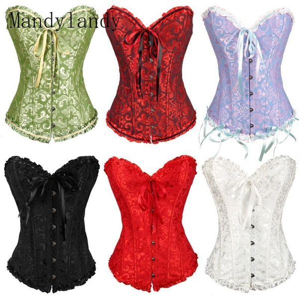 mandylandy women overbust corset lace erotic zip floral lingerie bustier brocade victorian waist slim shaper women's shapers, Black;white
mandylandy women overbust corset lace erotic zip floral lingerie bustier brocade victorian waist slim shaper women's shapers, Black;white