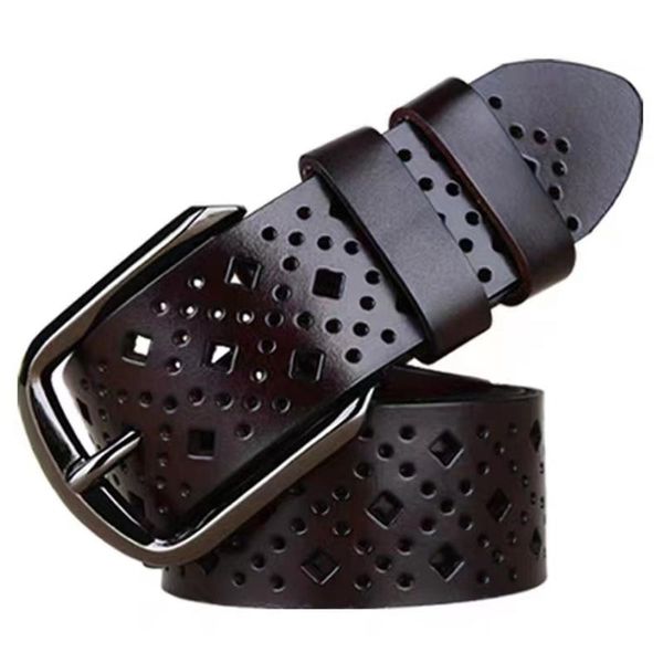 belts 2021 fashion casual jeans women's dress full buttonhole hollow belt retro buckle black leather, Black;brown
belts 2021 fashion casual jeans women's dress full buttonhole hollow belt retro buckle black leather, Black;brown