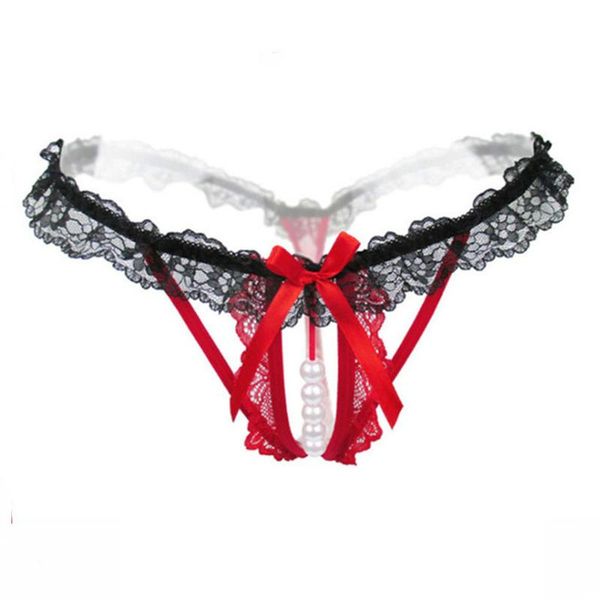plus size crotchless with pearl lace bow underwear women's g-string erotic women lingerie thongs briefs seamless tangas panties, Black;pink
plus size crotchless with pearl lace bow underwear women's g-string erotic women lingerie thongs briefs seamless tangas panties, Black;pink