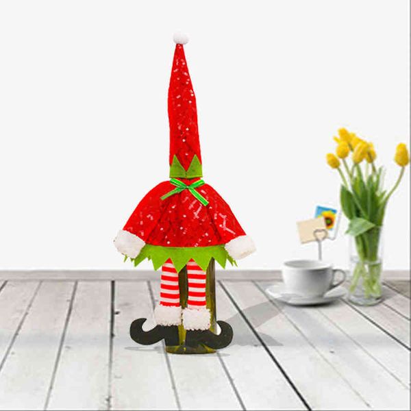 qiaoding selling new decoration products christmas spirit bottle cap red set table dress up
qiaoding selling new decoration products christmas spirit bottle cap red set table dress up