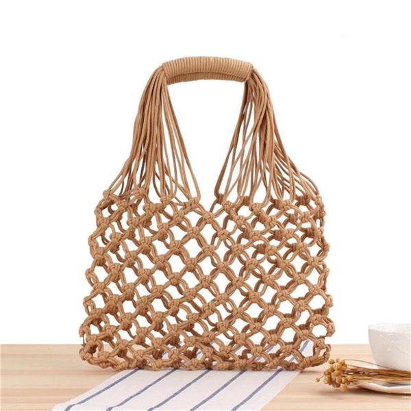duffel bags handwork woven straw beach bag for women summer casual hollow-out shopping travel cotton rope net soft handbag il00588
duffel bags handwork woven straw beach bag for women summer casual hollow-out shopping travel cotton rope net soft handbag il00588