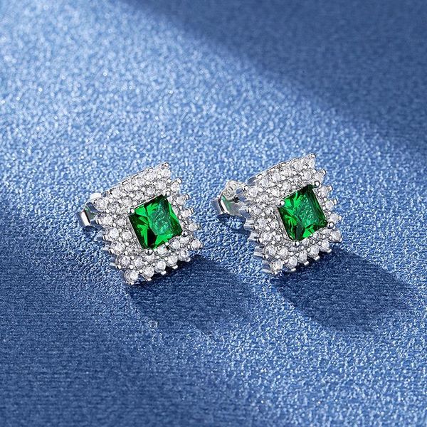 stud creative temperament fashion emerald silver-plated earrings female jewelry square gemstone inlaid zircon, Golden;silver
stud creative temperament fashion emerald silver-plated earrings female jewelry square gemstone inlaid zircon, Golden;silver