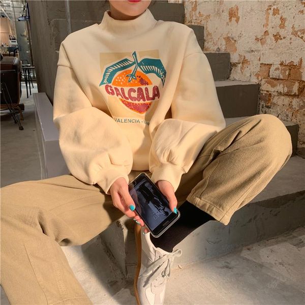 women's hoodies & sweatshirts 4colors autumn winter 2021 korean style women half turetleneck thick warm sweatshirt pullovers(n0313), Black
women's hoodies & sweatshirts 4colors autumn winter 2021 korean style women half turetleneck thick warm sweatshirt pullovers(n0313), Black