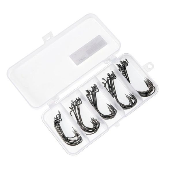 fishing hooks 50pcs high carbon steel crank sharp hook set 5 size soft bait fish fishhook with storage box tackle drop ship
fishing hooks 50pcs high carbon steel crank sharp hook set 5 size soft bait fish fishhook with storage box tackle drop ship