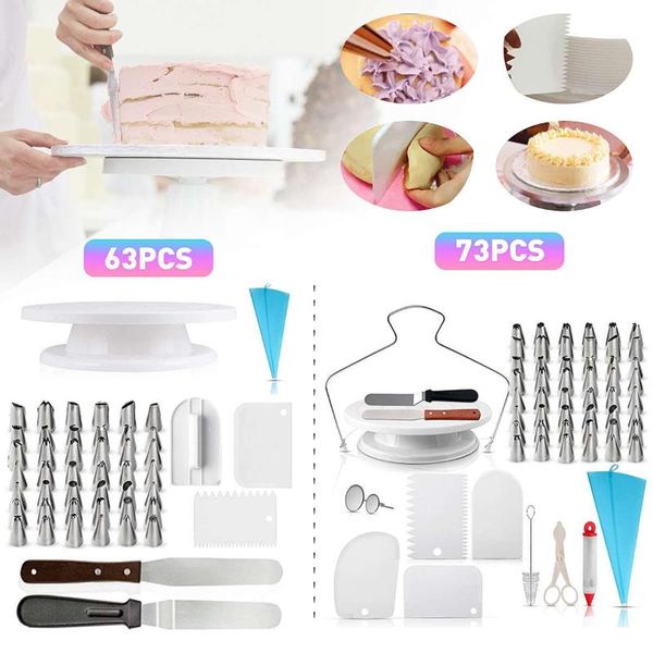 73pcs/set plastic cake turntable rotating dough knife decorating cream cakes stand rotary table diy pan baking tool & pastry tools
73pcs/set plastic cake turntable rotating dough knife decorating cream cakes stand rotary table diy pan baking tool & pastry tools