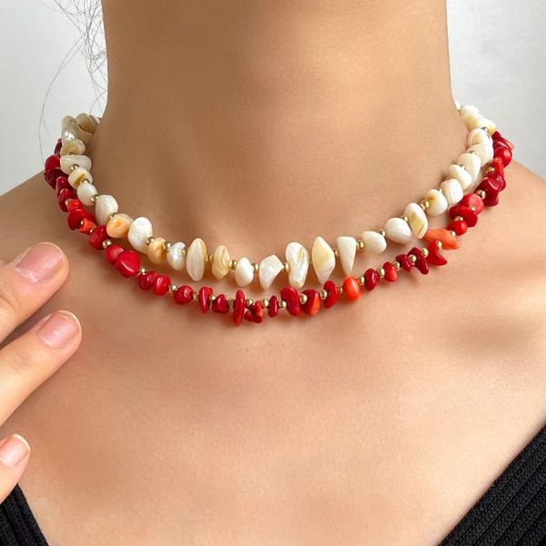 chokers bohemian handmade colorful irregular stone beaded necklace for women crystal acrylic bead strand choker collar 2021 jewelry, Golden;silver
chokers bohemian handmade colorful irregular stone beaded necklace for women crystal acrylic bead strand choker collar 2021 jewelry, Golden;silver
