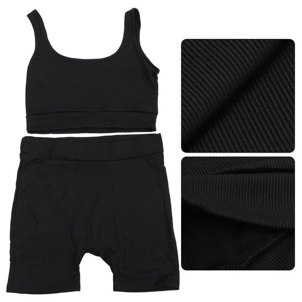 women's shorts 1 set comfortable yoga outfits workout sports fitness vest short pants, White;black
women's shorts 1 set comfortable yoga outfits workout sports fitness vest short pants, White;black