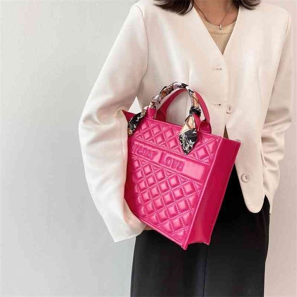 summer series women's letter big red tide simple handbag 3y82