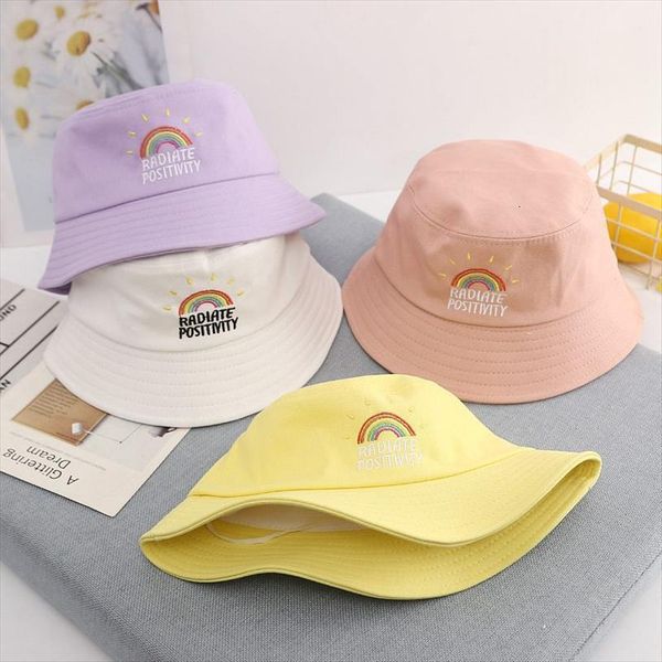 rainbow bucket hat yellow children letter fashion bob cap hip hop gorro summer kids, Blue;gray
rainbow bucket hat yellow children letter fashion bob cap hip hop gorro summer kids, Blue;gray