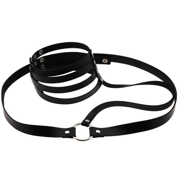multilayers leather bondage necklace black red color fashion wide choker punk collar bra club party wear jewelry chokers, Golden;silver
multilayers leather bondage necklace black red color fashion wide choker punk collar bra club party wear jewelry chokers, Golden;silver