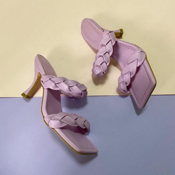 summer high heels women slippers open square toe sandals platform ladies slides hand woven straps stiletto female shoes, Black
summer high heels women slippers open square toe sandals platform ladies slides hand woven straps stiletto female shoes, Black