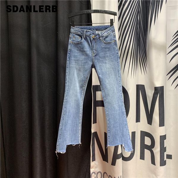 women's jeans simple denim pants flare women high waist slimming girls ladies spring summer irregular jean jeansy damskie, Blue
women's jeans simple denim pants flare women high waist slimming girls ladies spring summer irregular jean jeansy damskie, Blue