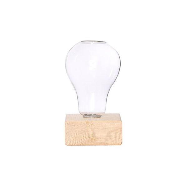 nordic mini glass transparent bulb shape flower vase plant bottle hydroponic terrarium container holder with wood stand desk vases
nordic mini glass transparent bulb shape flower vase plant bottle hydroponic terrarium container holder with wood stand desk vases