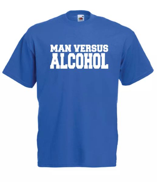 man v alcohol xmas gift idea mens women t shirts multi-color size s-2xl, White;black
man v alcohol xmas gift idea mens women t shirts multi-color size s-2xl, White;black
