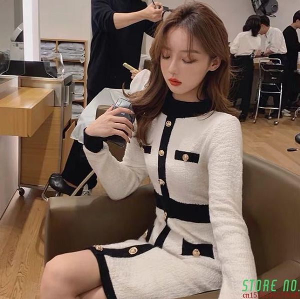 casual dresses women's dress autumn korean style high waist slimming black and white color matching slim, Black;gray
casual dresses women's dress autumn korean style high waist slimming black and white color matching slim, Black;gray