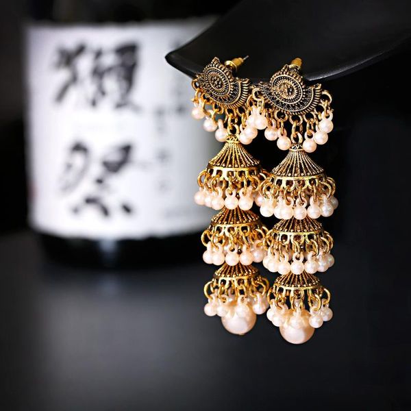 dangle & chandelier jhumka earrings for women girl long/big earring unusual vintage kolczyki bell piercing woman pendant jewelry coup, Silver
dangle & chandelier jhumka earrings for women girl long/big earring unusual vintage kolczyki bell piercing woman pendant jewelry coup, Silver