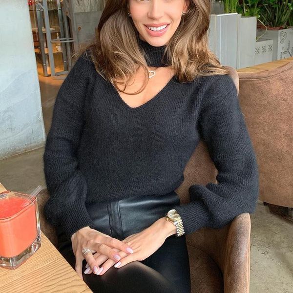 hollow out women's long sleeve female turtleneck sweater women loose sweaters soild basic knitted jumpers, White;black
hollow out women's long sleeve female turtleneck sweater women loose sweaters soild basic knitted jumpers, White;black