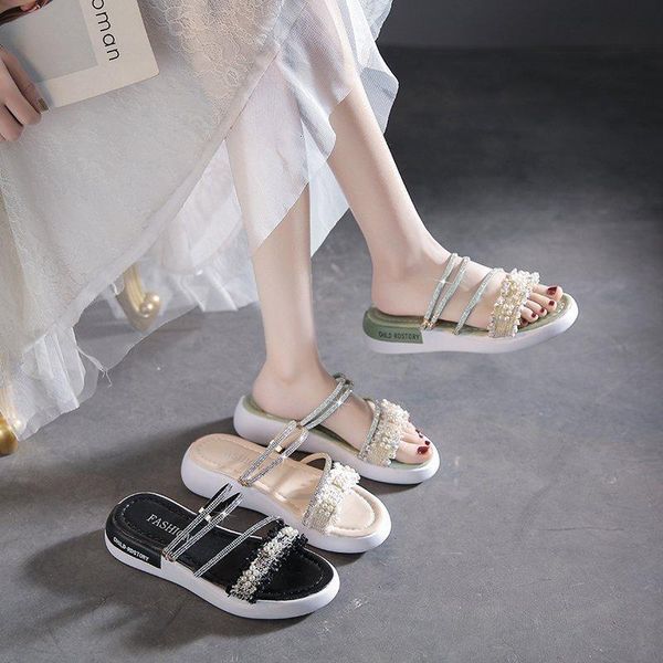 slippers casual glitter slides female shoes low string bead lady luxury jelly 2021 flat summer girl crystal hoof heels rubber ro, Black
slippers casual glitter slides female shoes low string bead lady luxury jelly 2021 flat summer girl crystal hoof heels rubber ro, Black