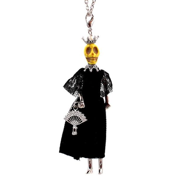 pendant necklaces paris handmade big doll pendants necklace long black dress halloween statement skull fashion women charms, Silver
pendant necklaces paris handmade big doll pendants necklace long black dress halloween statement skull fashion women charms, Silver