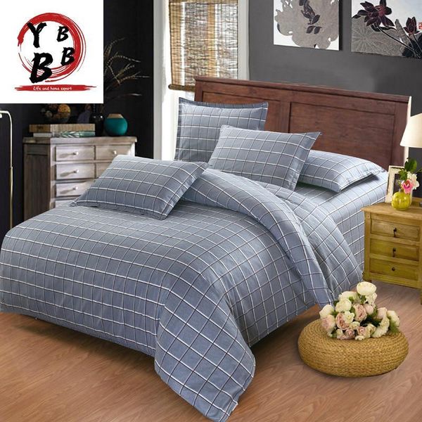 bedding sets plaid gray modern fashion set cartoon bed linen sheet pillow cases duvet cover home textile 4 pcs 
bedding sets plaid gray modern fashion set cartoon bed linen sheet pillow cases duvet cover home textile 4 pcs