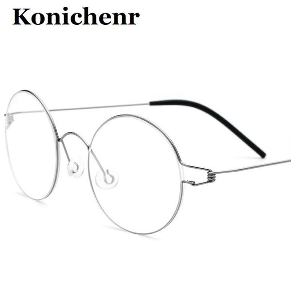 konichenr men and women titanium alloy retro round glasses frame ultralight myopia optical fashion sunglasses frames, Black
konichenr men and women titanium alloy retro round glasses frame ultralight myopia optical fashion sunglasses frames, Black