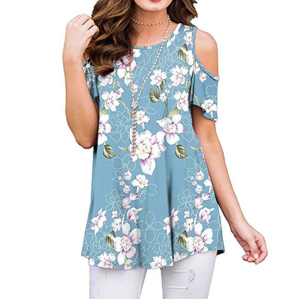 women's t-shirt tee shirt summer 2021 floral print casual female hollow out strapless o-neck ladies fashion streetwear, White
women's t-shirt tee shirt summer 2021 floral print casual female hollow out strapless o-neck ladies fashion streetwear, White