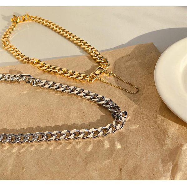 chains european and american cuban chain necklace trendy hip hop street metal thick clavicle fashion personality, Silver
chains european and american cuban chain necklace trendy hip hop street metal thick clavicle fashion personality, Silver