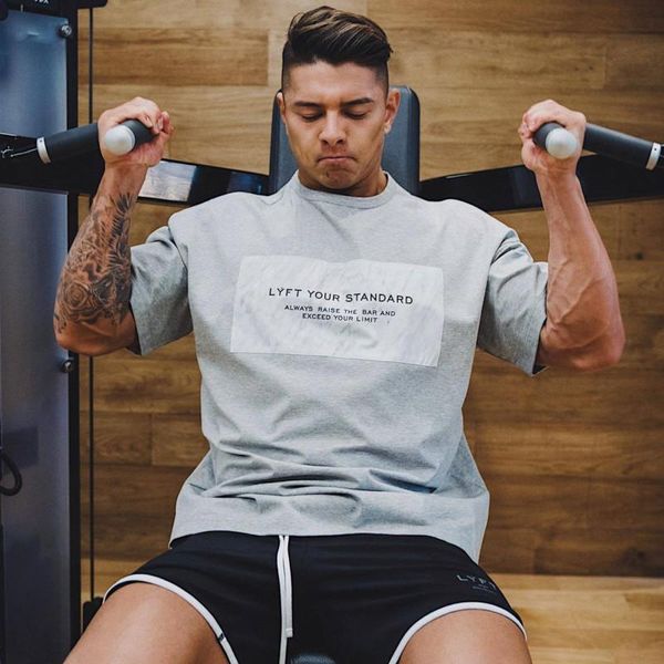 men's t-shirts cotton short sleeve tshirt sweatshirt bodybuilding gyms fitness tee male fashion casual printed breathable quick dry sum, White;black
men's t-shirts cotton short sleeve tshirt sweatshirt bodybuilding gyms fitness tee male fashion casual printed breathable quick dry sum, White;black