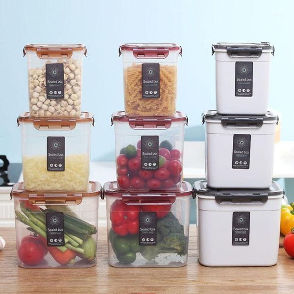 storage bottles & jars household transparent box food container kitchen organizer containers sealed
storage bottles & jars household transparent box food container kitchen organizer containers sealed